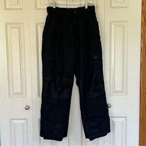 VERTICAL 9 UNISEX SIZE XXL (18-20) COLOR JET BLACK SNOW /SKI PANTS